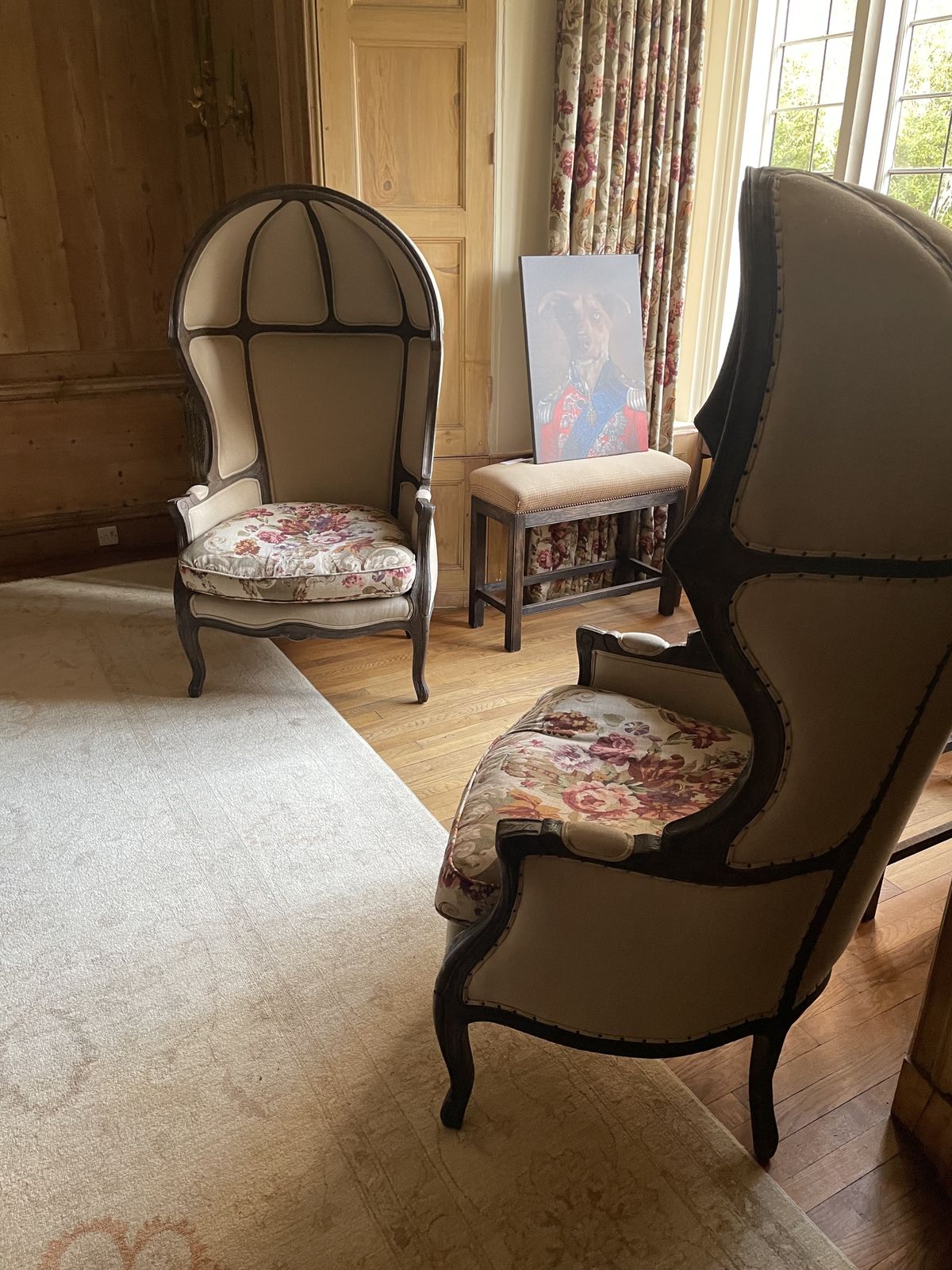 A Pair Of Versailles Balloon Chairs By Restoration Hardware photo furniture