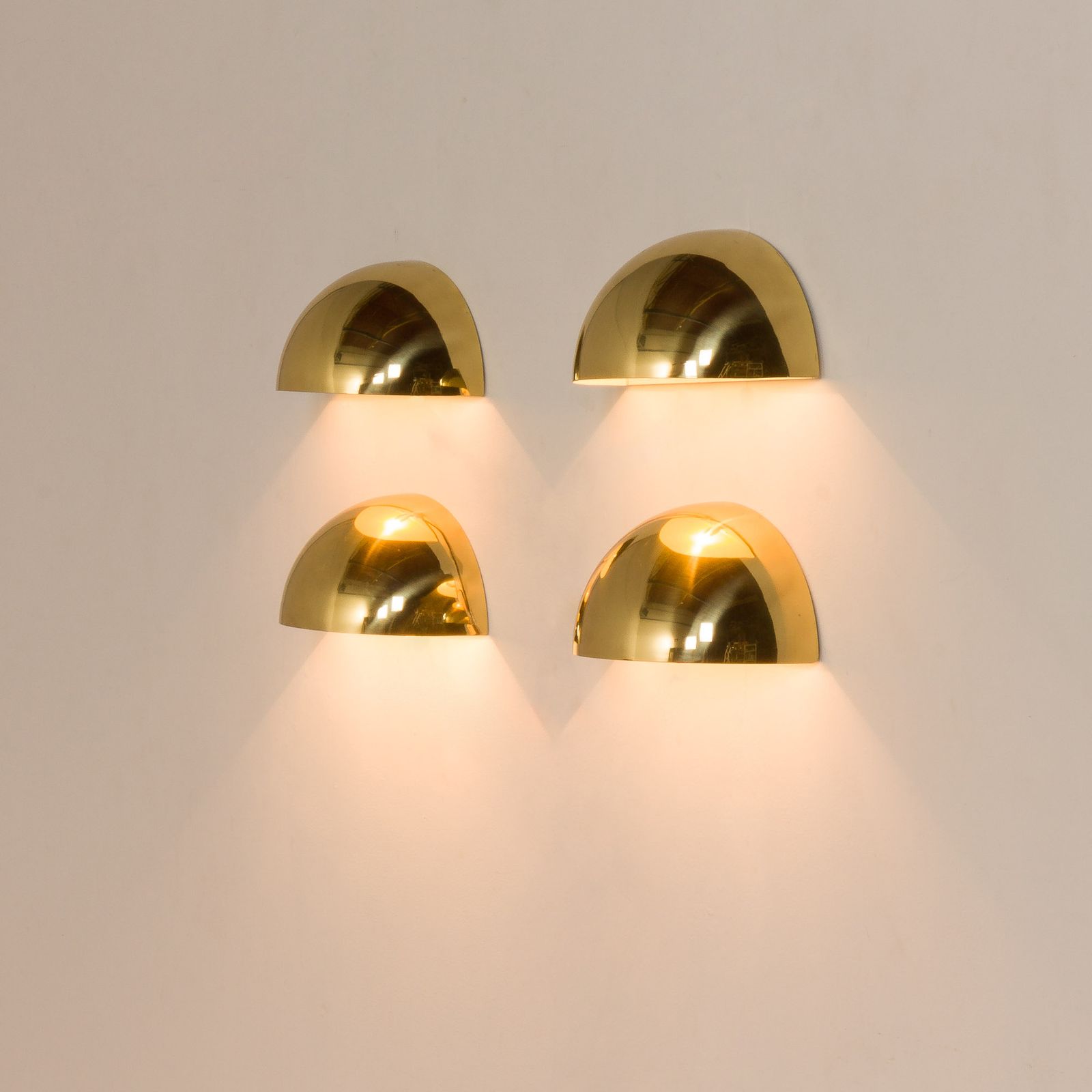 Italian Space Age Brass ‘Quebec’ Sconces By Gilla Giani For Tronconi, Set Of 2, 1980s. photo furniture