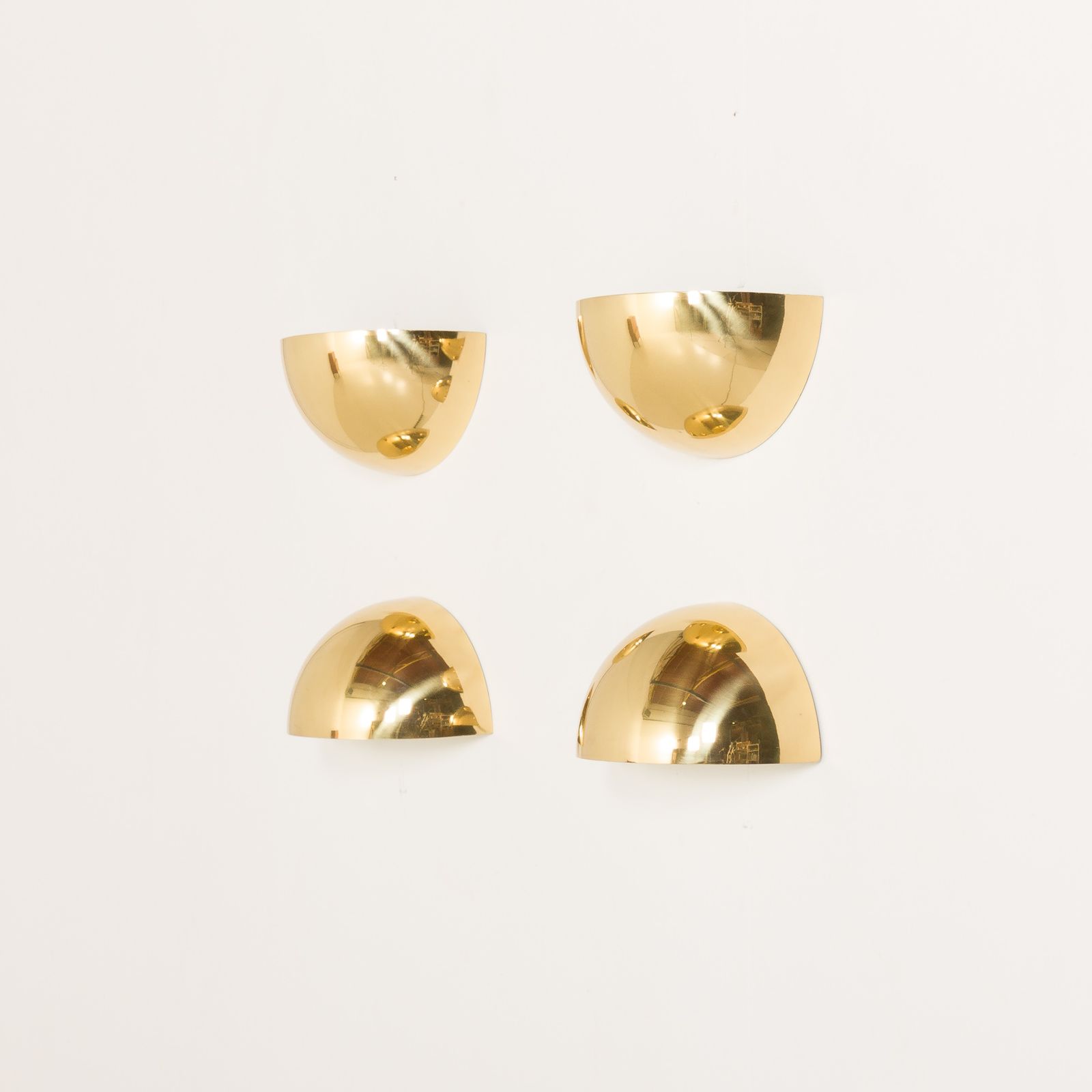 Italian Space Age Brass ‘Quebec’ Sconces By Gilla Giani For Tronconi, Set Of 2, 1980s. photo buy