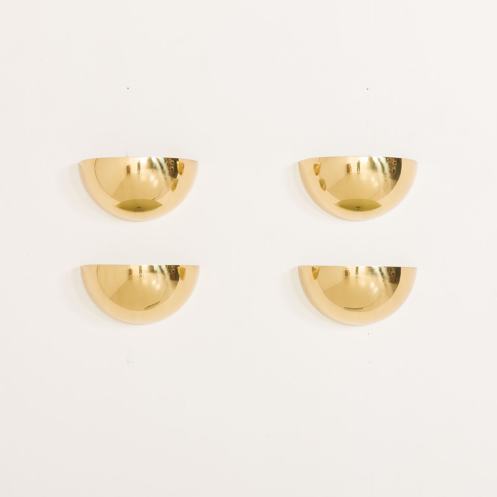 photo furniture Italian Space Age Brass ‘Quebec’ Sconces By Gilla Giani For Tronconi, Set Of 2, 1980s.