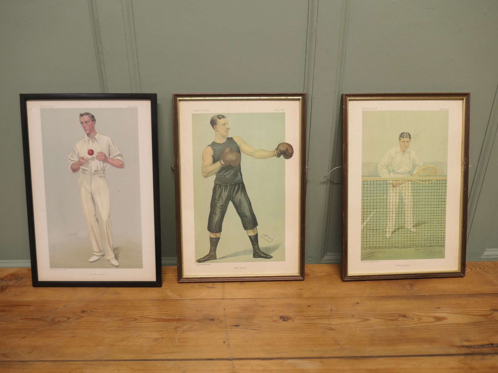 Collection Of 3 Vanity Fair Sport Themed “Spy” Prints photo furniture