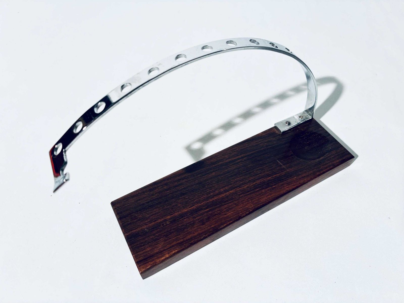 photo for sale Art Deco French Cherry Design Ebony Wood Punch Bowl Cocktail 12 Forks Holder Set With Spoon