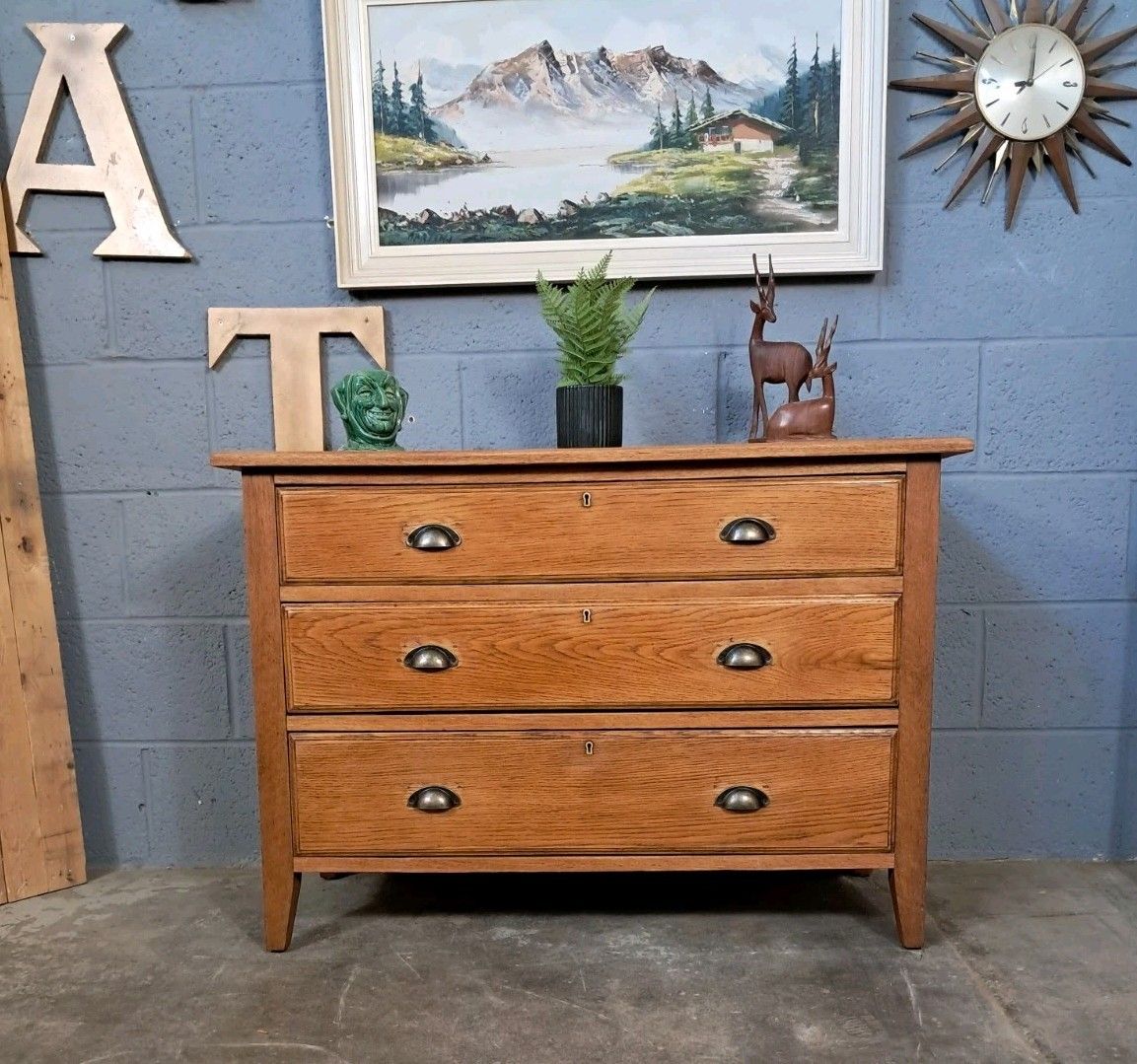 Oak Chest Of Drawers ~ Mid Century ~ Vintage ~ Delivery Available photo furniture