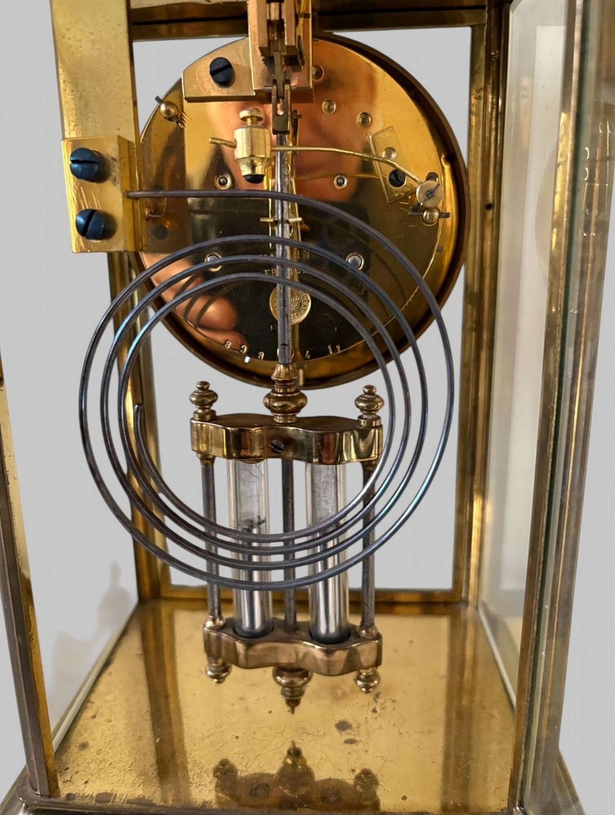 A French Crystal Regulator Clock C1900 By Samuel Marti Et Cie photo 650.0