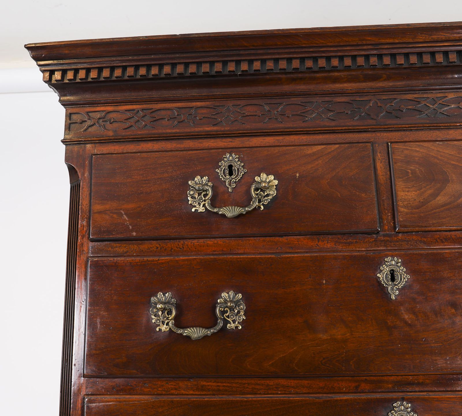Antique George III Mahogany Chest Circa 1770 18th C photo buy