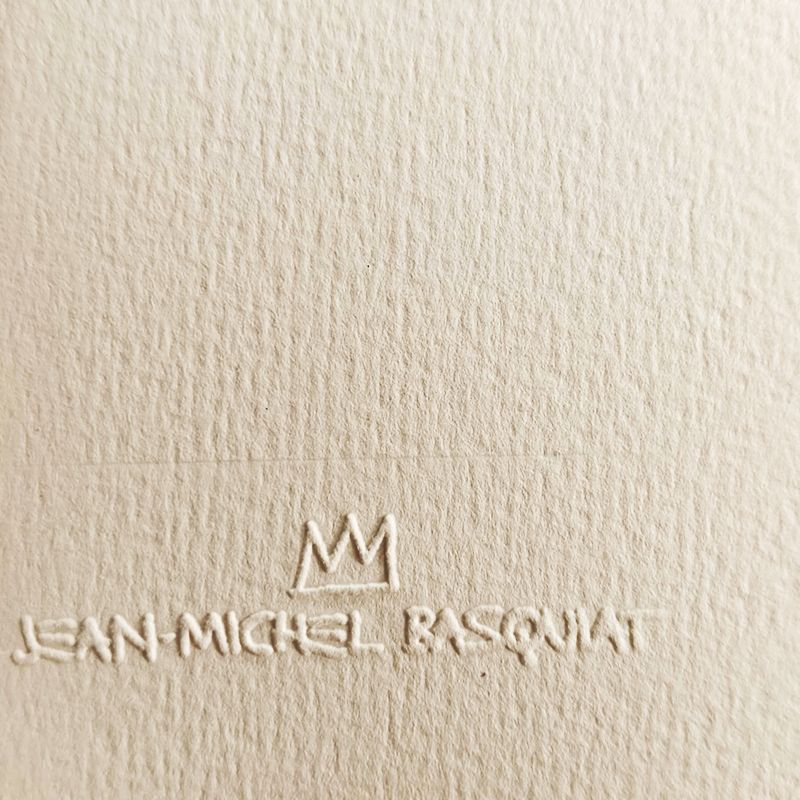 Jean Michel Basquiat Limited Edition Lithograph Numbered In Pencil. Coa photo vinterior