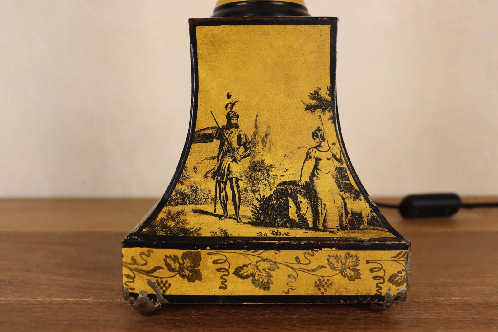 Original Italian Mid Century Tole / Metal Table Lamp (St.254) photo Lighting