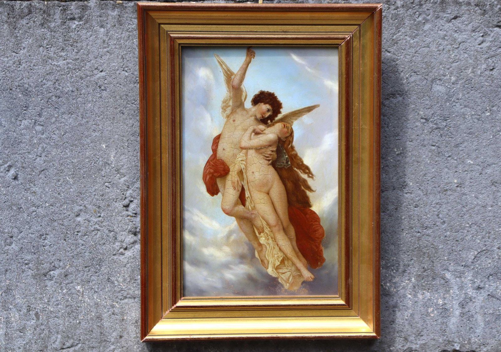Romantic Oil Painting " The Abduction Of Psyche "  (St.251)