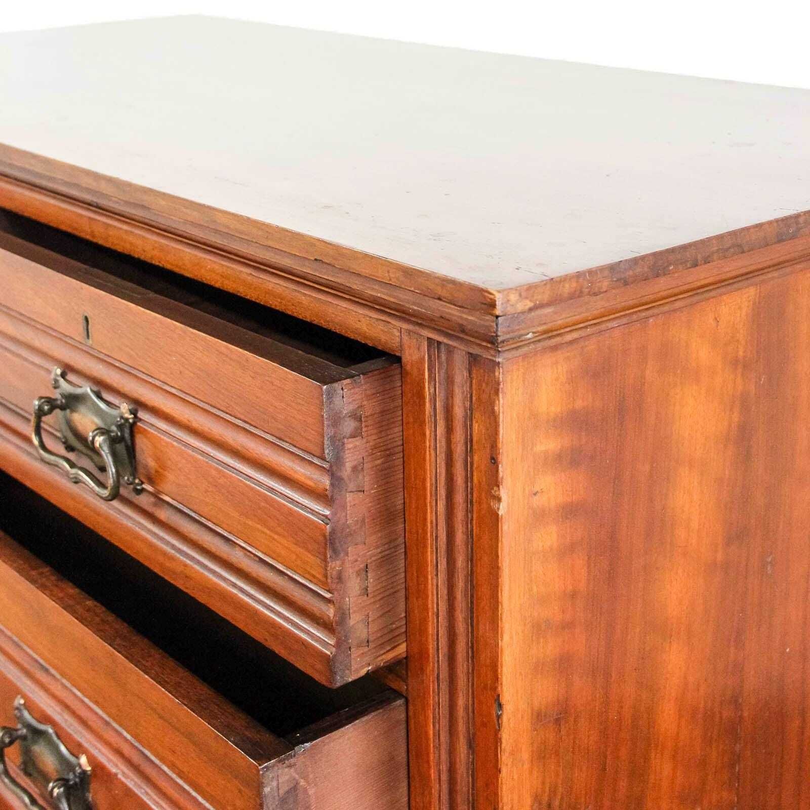 photo for sale Antique Edwardian Mahogany Chest Of Drawers | Antique Storage | Bedroom Drawers | Antique Chest Of Drawer (M 6460)