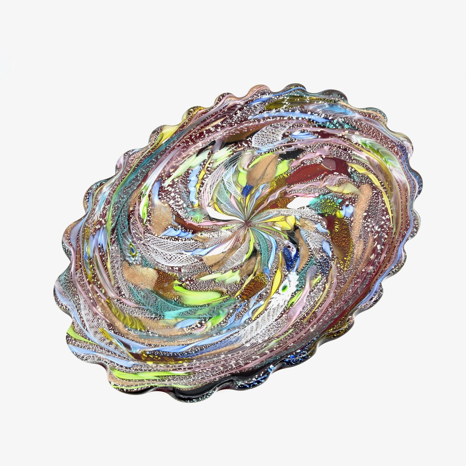 photo furniture Vintage Murano Art Glass Bowl – Dino Martens For Avem, “Tutti Frutti” Series, 1950s