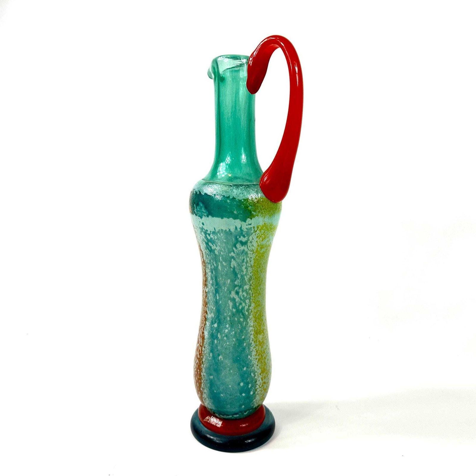 Kosta Boda Art Glass Vase: Kjell Engman "Can Can" Signed Swedish Mid Century Modern photo vinterior
