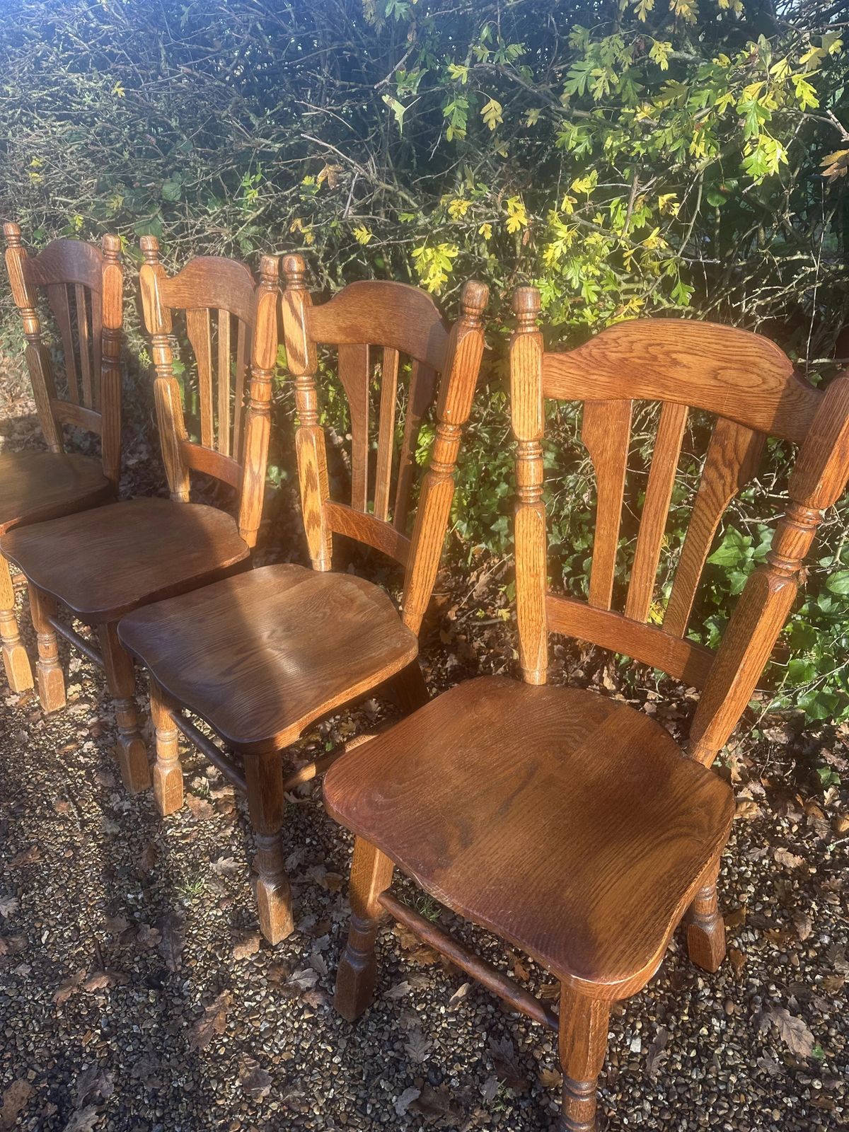 The Oirschot Chair   Set Of 4 Meeuwis Brutalist Oak Dining Chairs, The Netherlands 1960s photo furniture