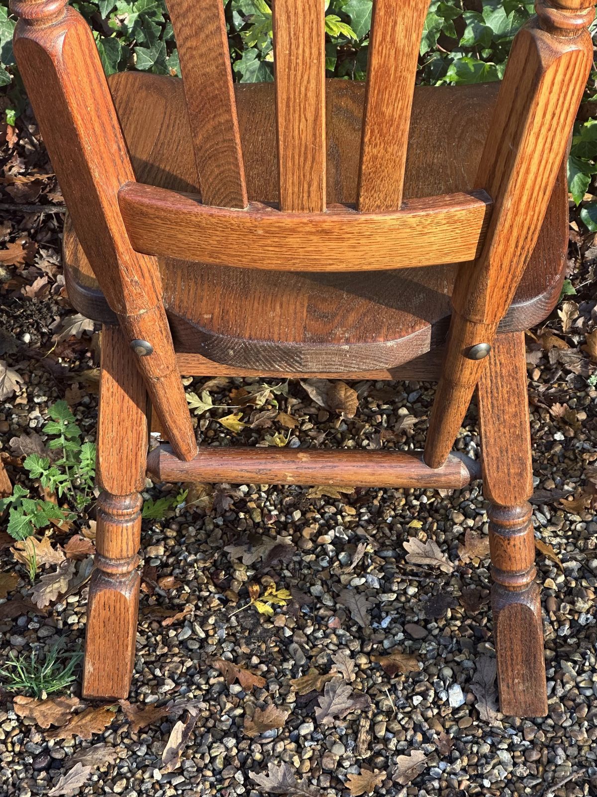 The Oirschot Chair   Set Of 4 Meeuwis Brutalist Oak Dining Chairs, The Netherlands 1960s photo vinterior