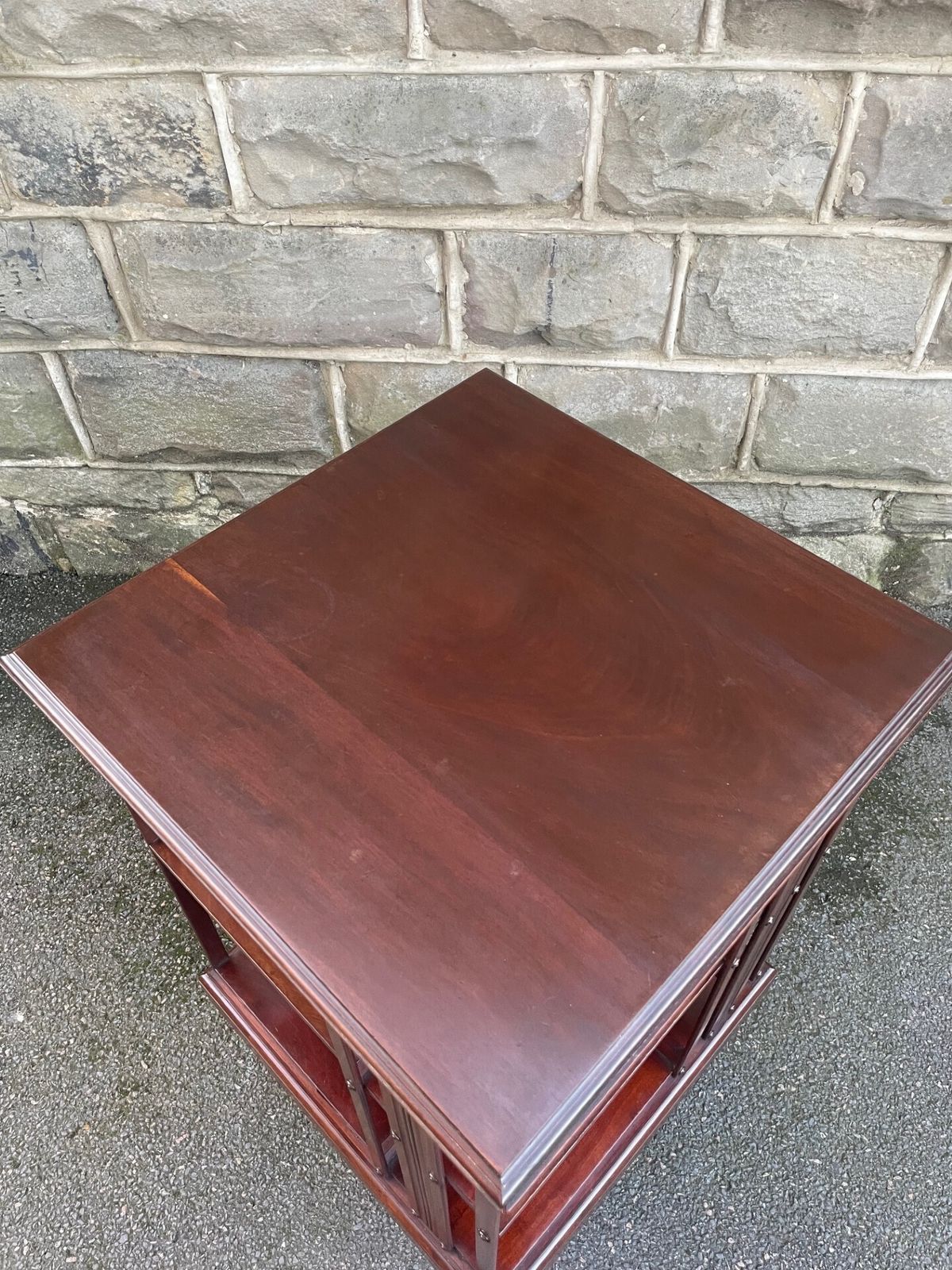 Antique Mahogany Revolving Library Bookcase photo buy