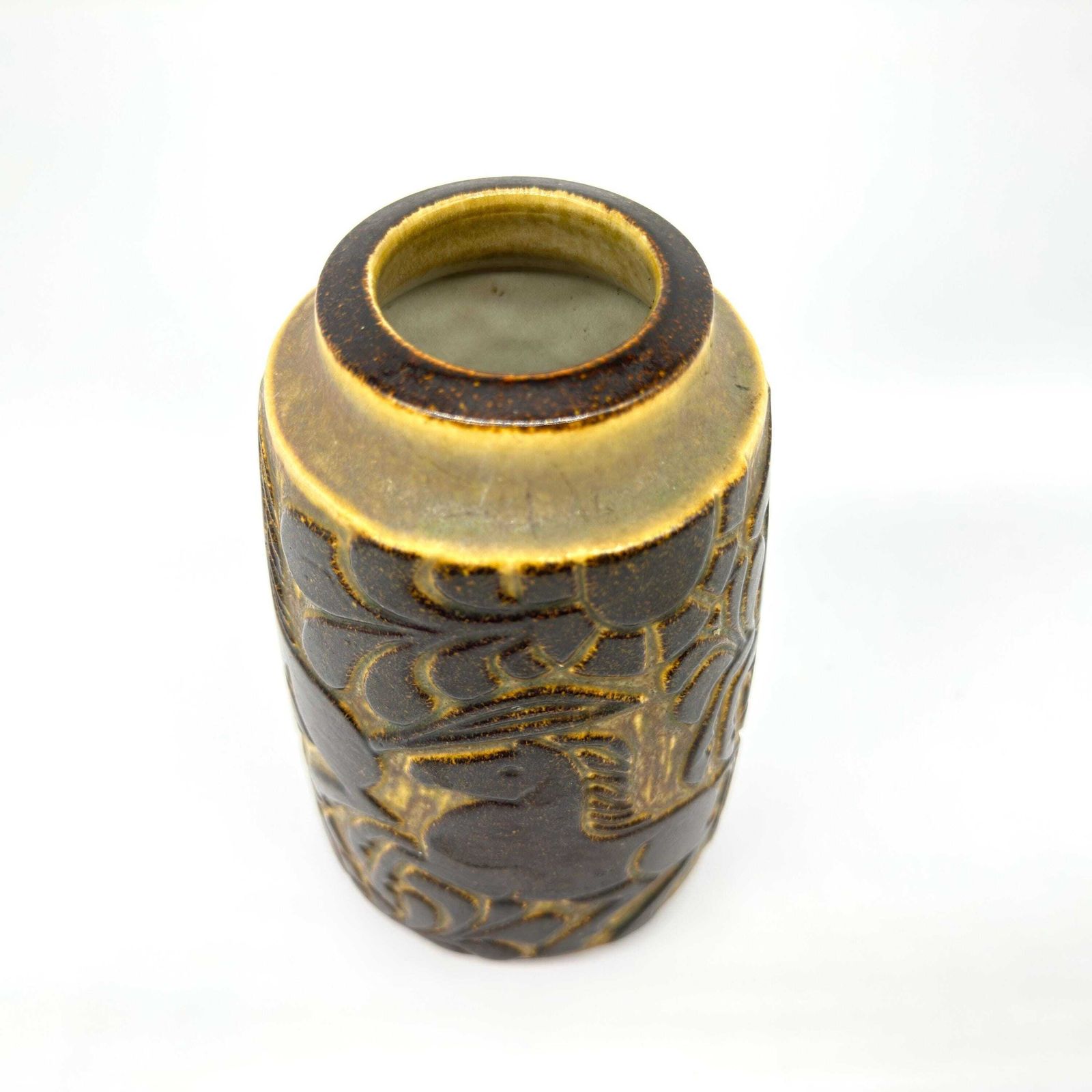 Danish Pottery Vase – 1970s Horse Motif By Michael Andersen & Marianne Starck, Bornholm photo buy