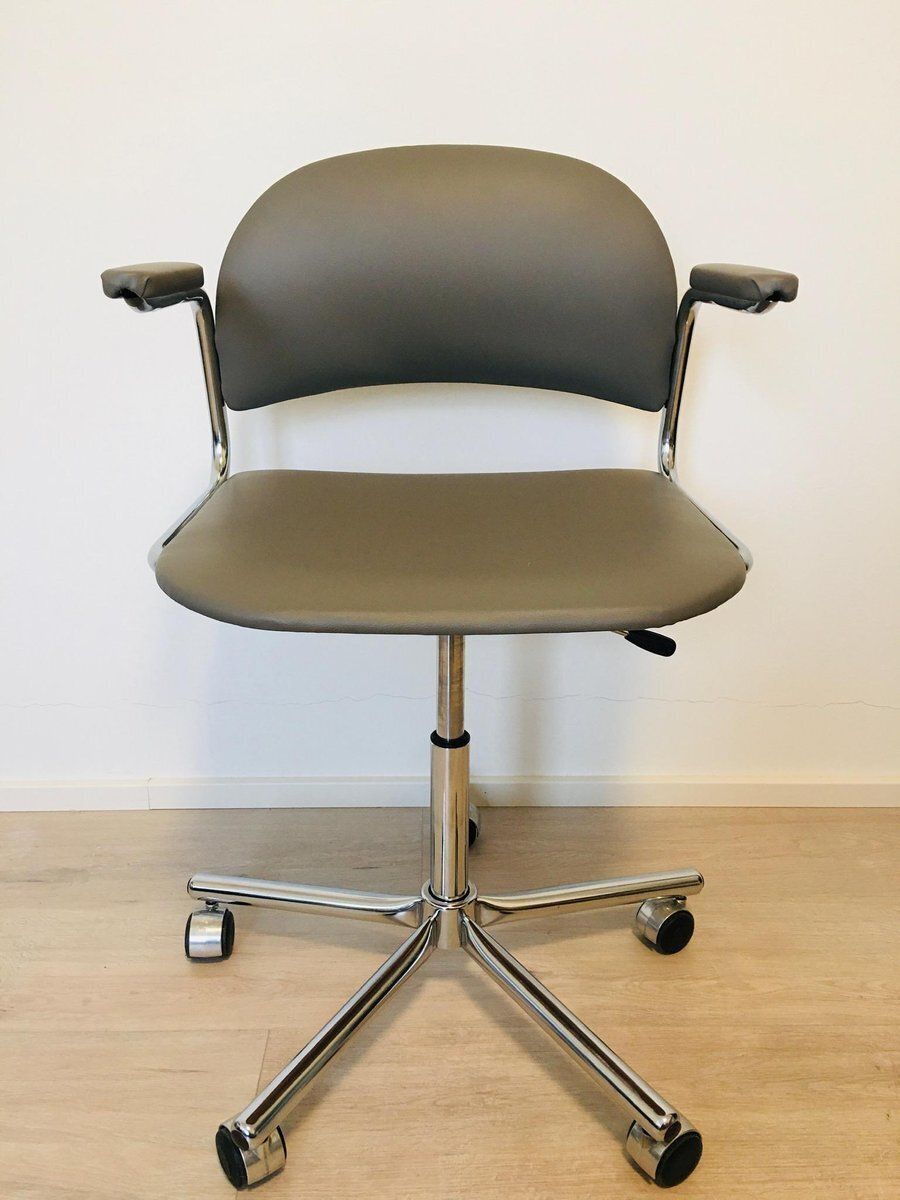 Light Grey Office Chair From Kovona, 1970s photo furniture