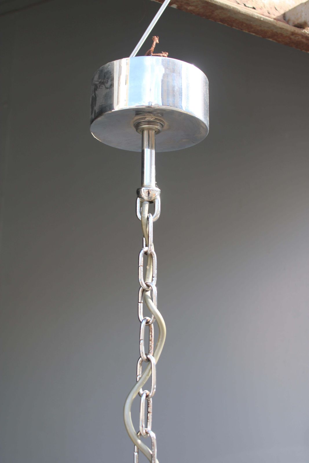 photo buy Sciolari Chandelier In Steel And Plexiglass 1970 Italy Minimalist Design
