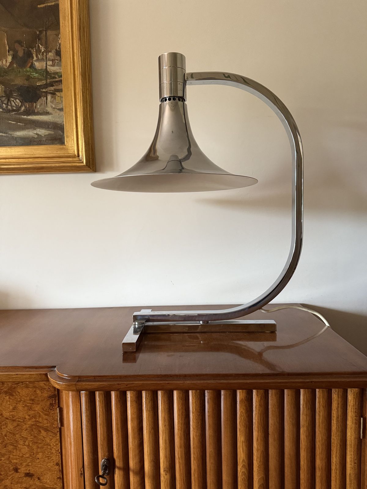 photo furniture Franco Albini Franca Helg, Mod. Am/As Table Lamp, Sirrah Italy 1969