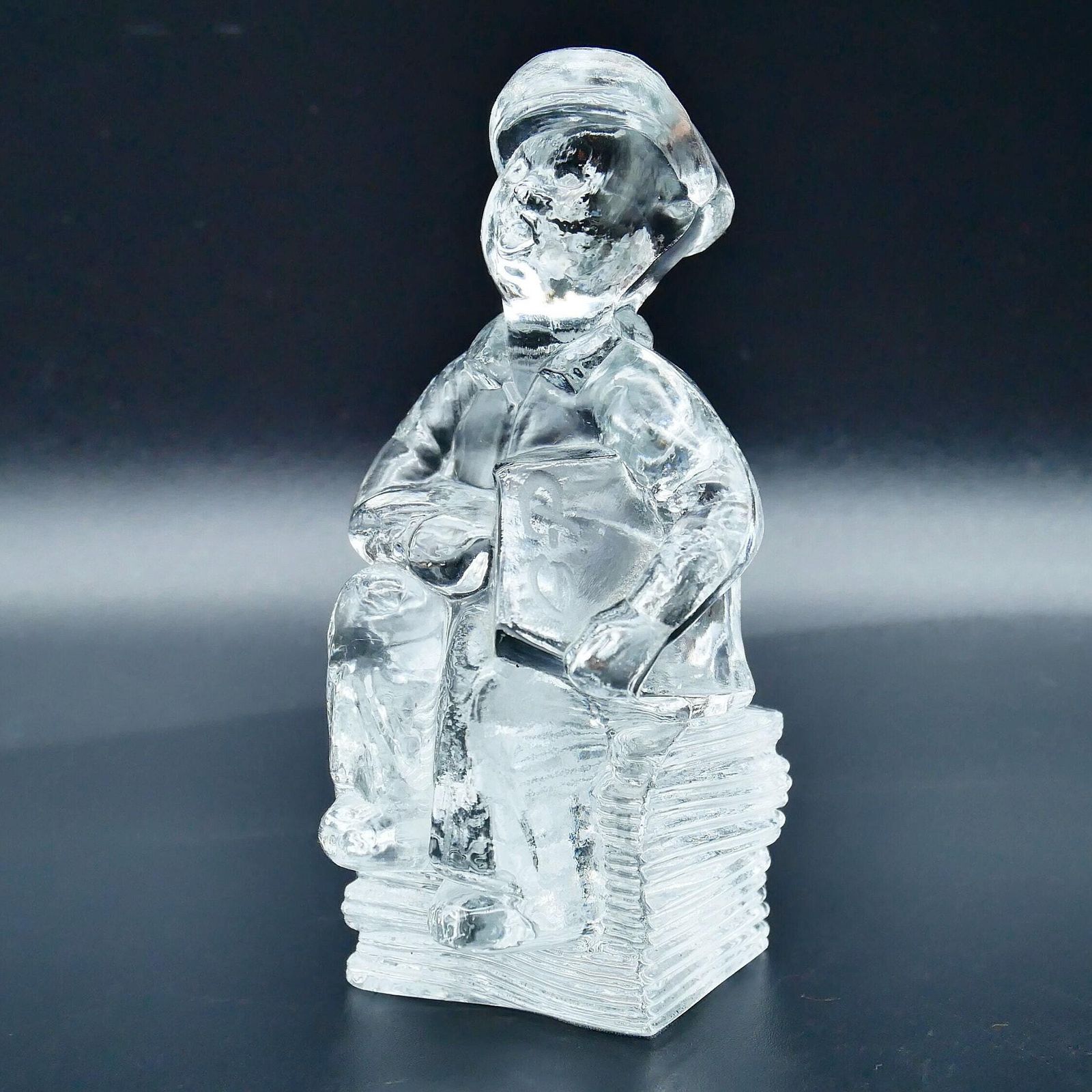 Kosta Boda Kjell Engman Art Glass Figurine, 1985 photo for sale