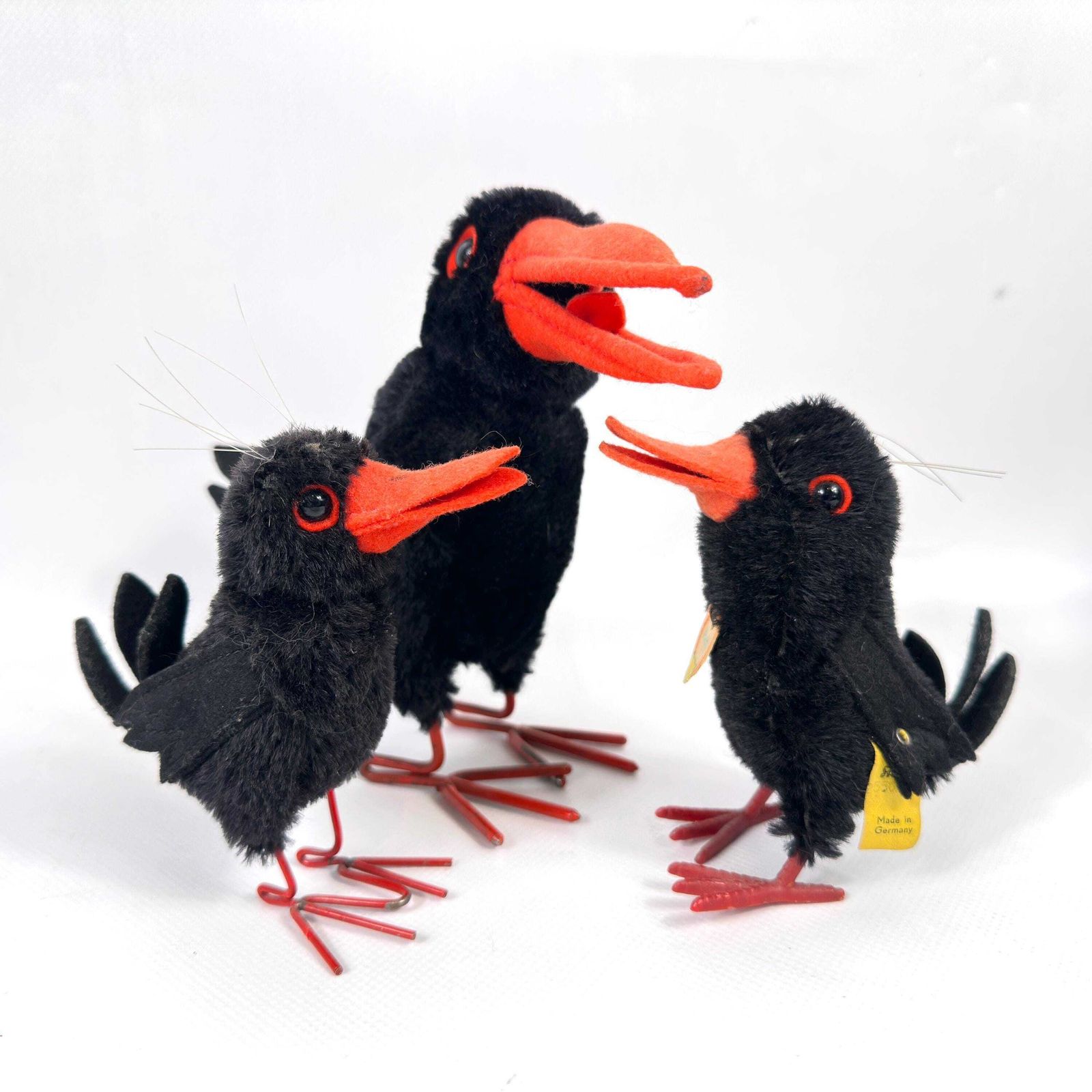 Vintage Steiff Hucky Birds – Mohair Songbird Figurines, 1950s German Collectibles (Sold Separately) photo furniture