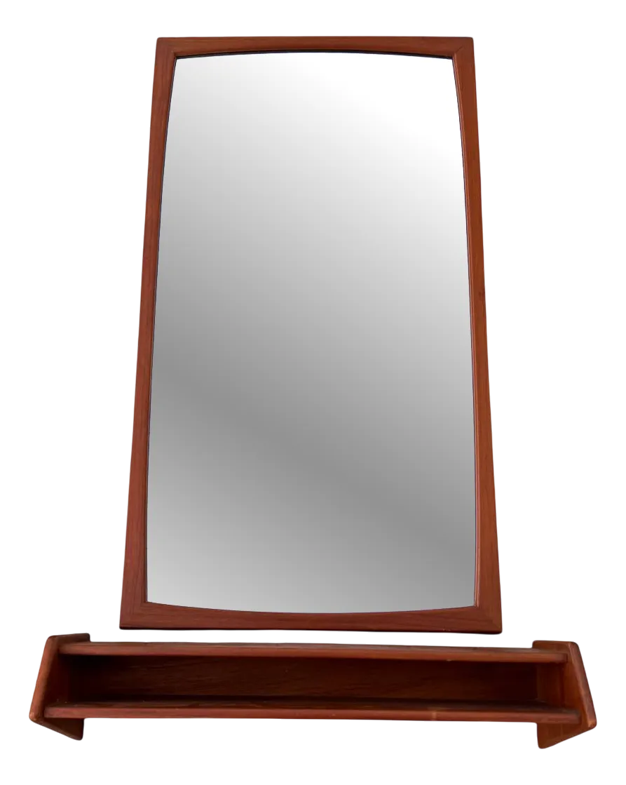 Model 106 Wall Mirror With Shelf By Aksel Kjersgaard, Set Of 2