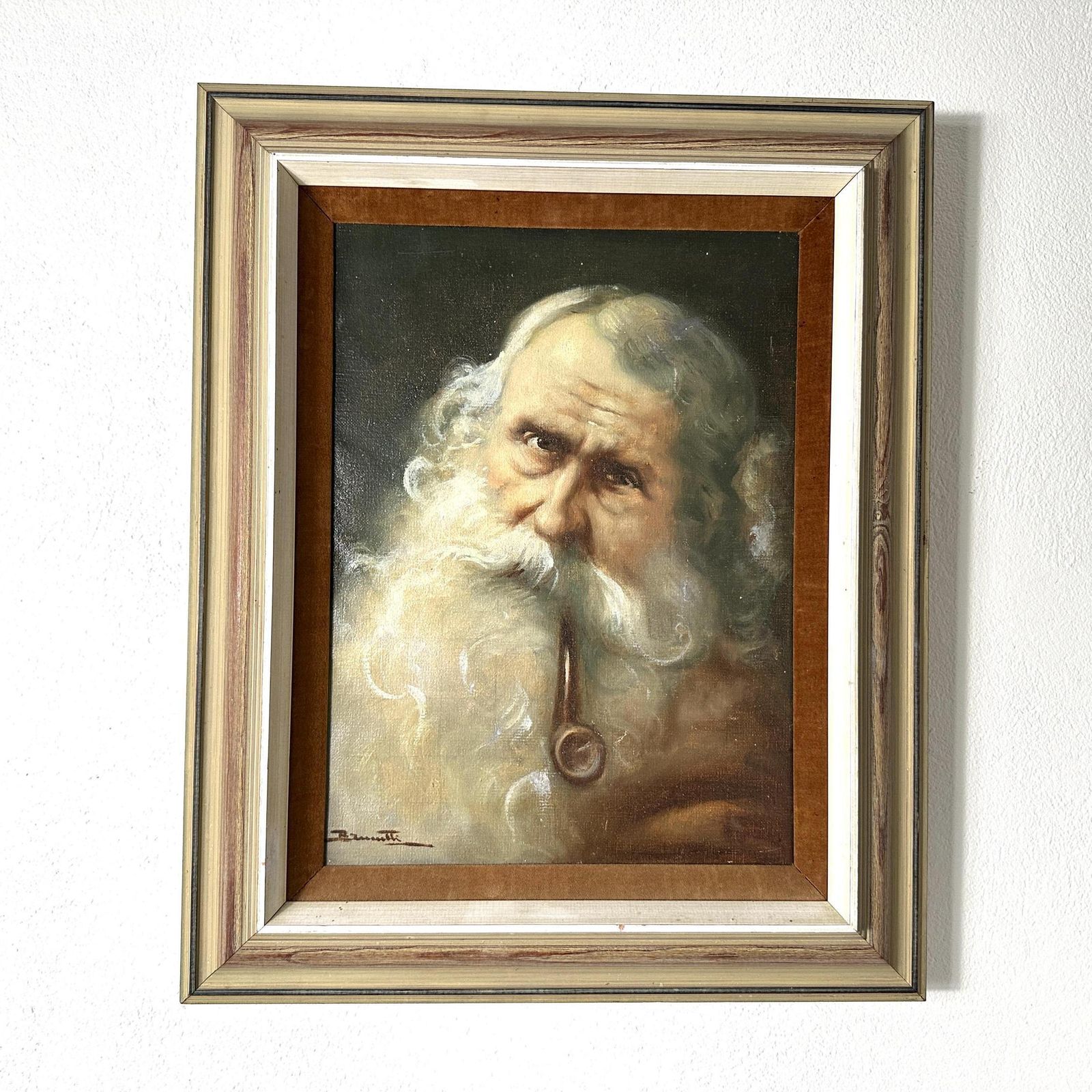 Vintage Scandinavian Oil Painting – Nautical Wall Art, Maritime Decor, Signed photo buy