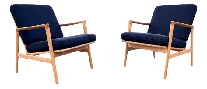Set Of Modern Scandinavian Armchairs 300 139 By Stefan / Jarl