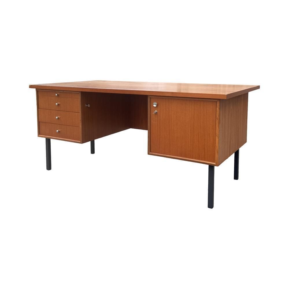 German Executive Desk In Teak From Wk Möbel, 1970s photo furniture