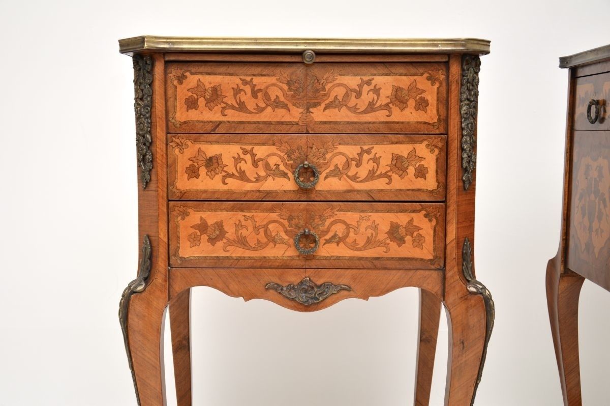 Pair Of Antique French Style Side Tables photo Furniture