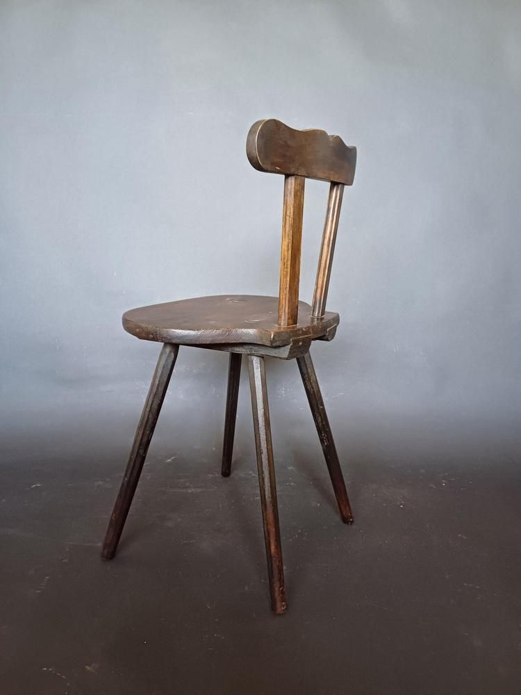 19th Century Austrian Alps Farm Chair, 1890s photo Furniture