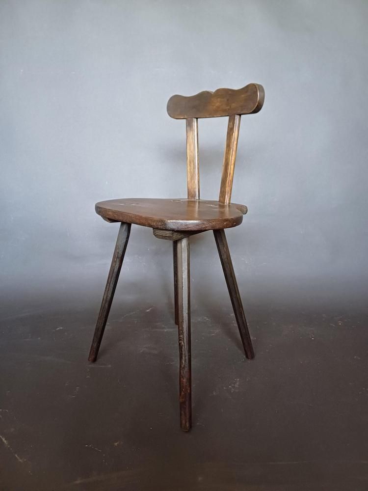 19th Century Austrian Alps Farm Chair, 1890s photo buy