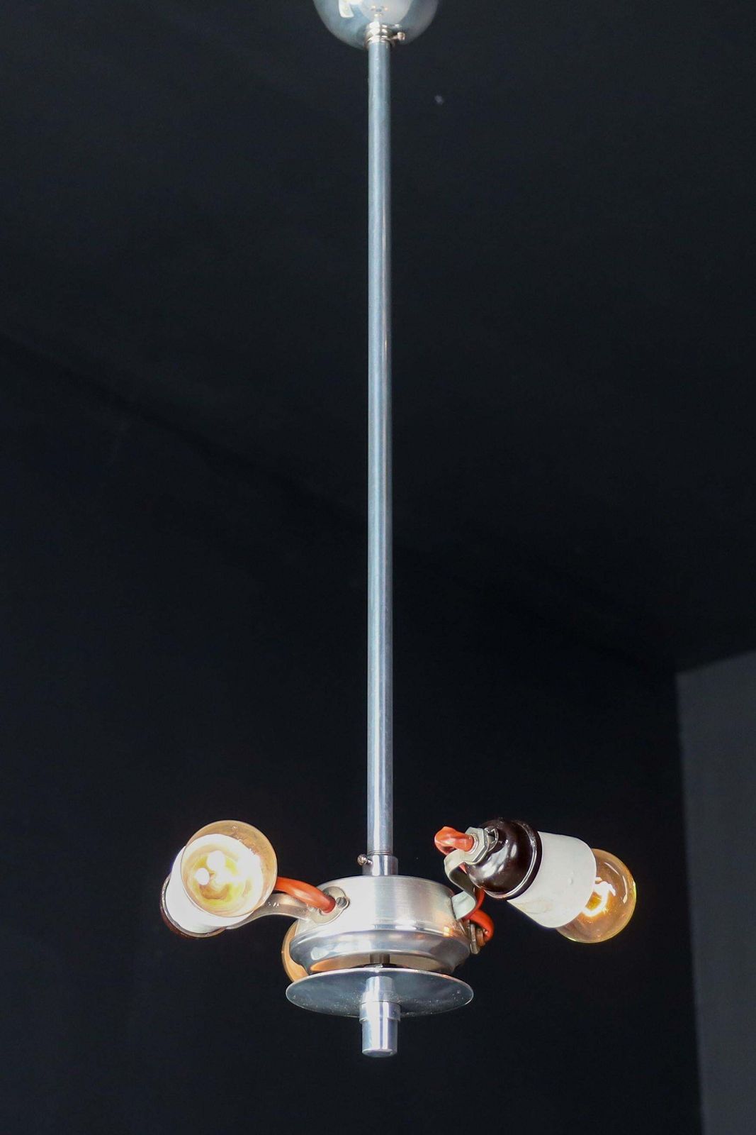 Mid Century Glass Hanging Pendant Lamp Brussels World Expo 1958 (5106) photo buy