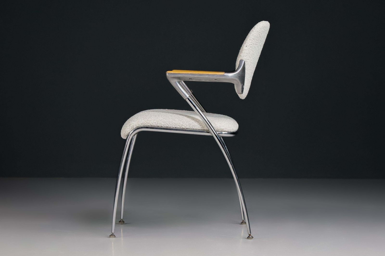 photo for sale Francesco Zaccone For Thonet Golf Chairs In New Bouclé Upholstery, Germany 1970