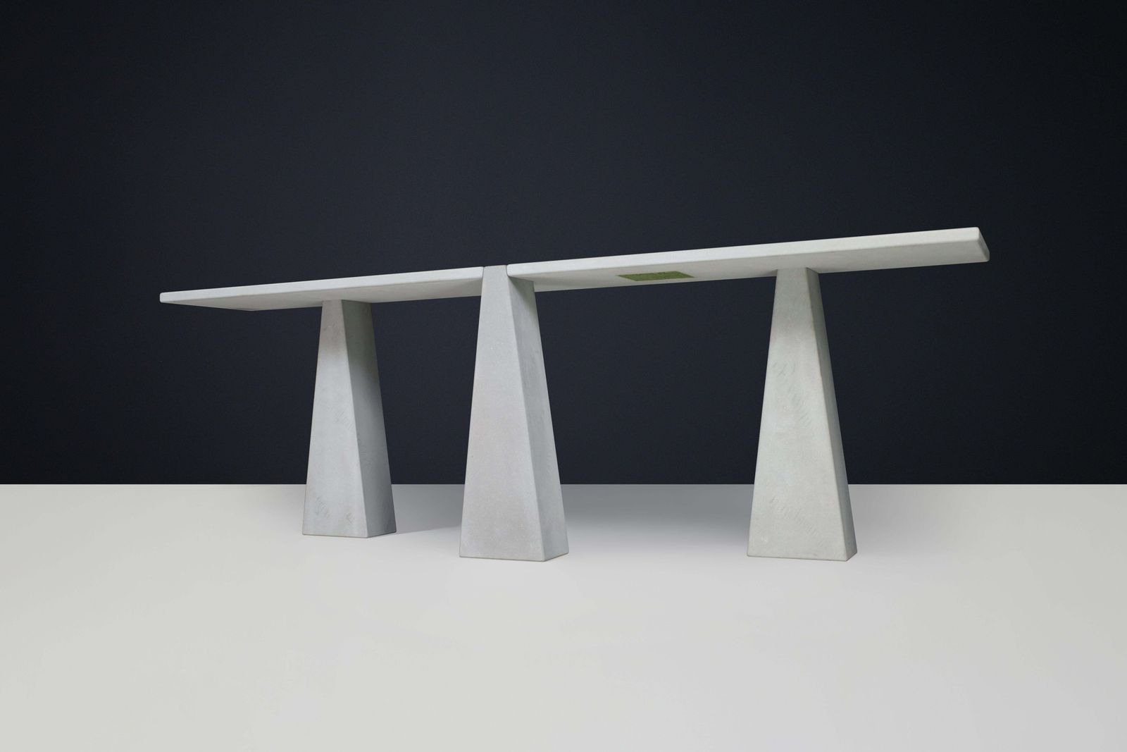 photo vintage Pietra Serena' Inca'  Console By Angelo Mangiarotti For Skipper, Italy, 1978