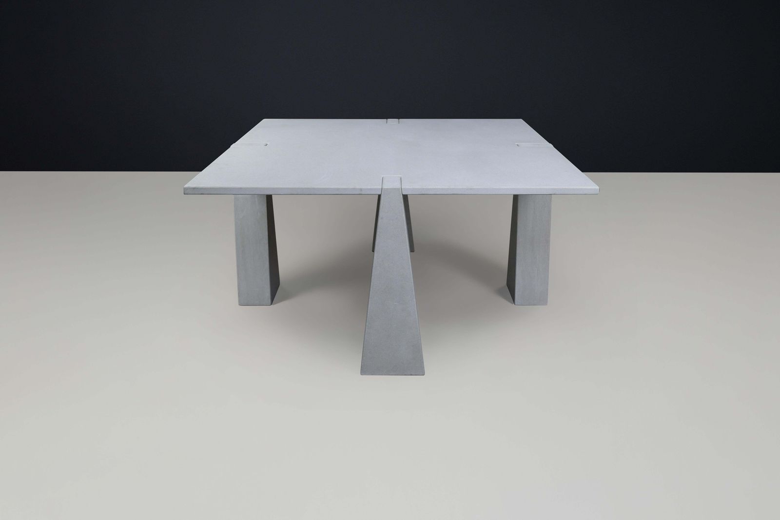 Pietra Serena' Inca' Dining Room  Centre Table By Angelo Mangiarotti For Skipper photo vintage