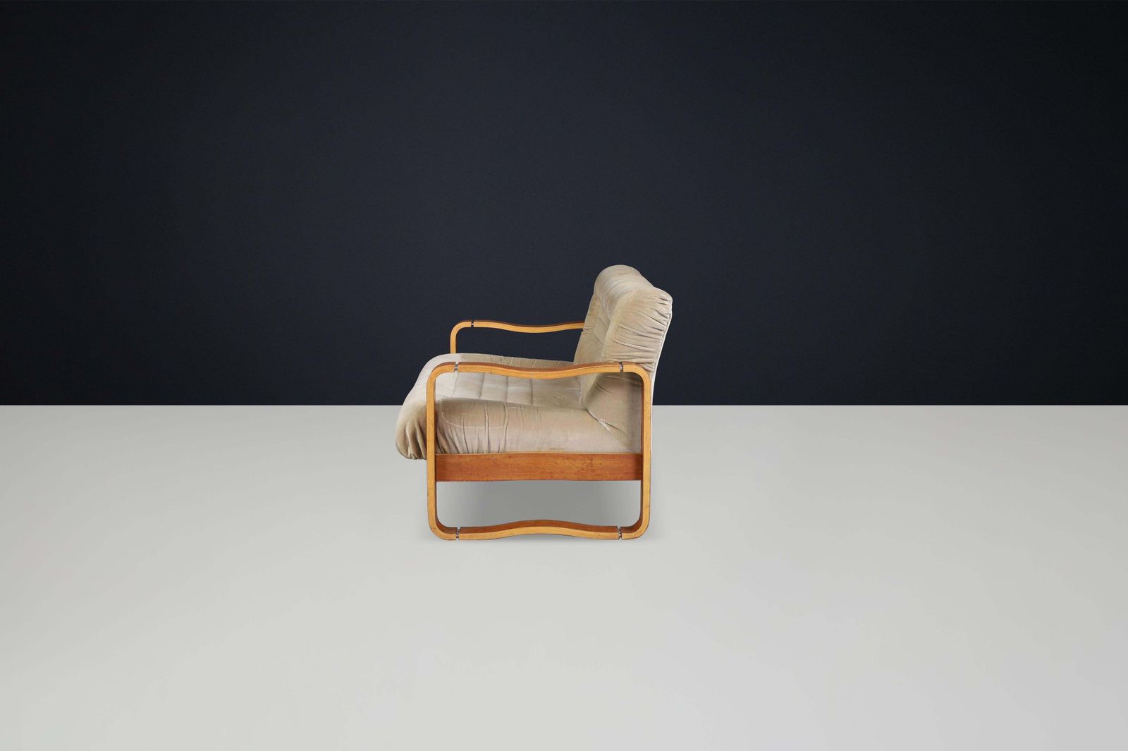 Mid Century Modern Bentwood Sofa By Jan Bočan, Czech Republic, 1970s photo vinterior
