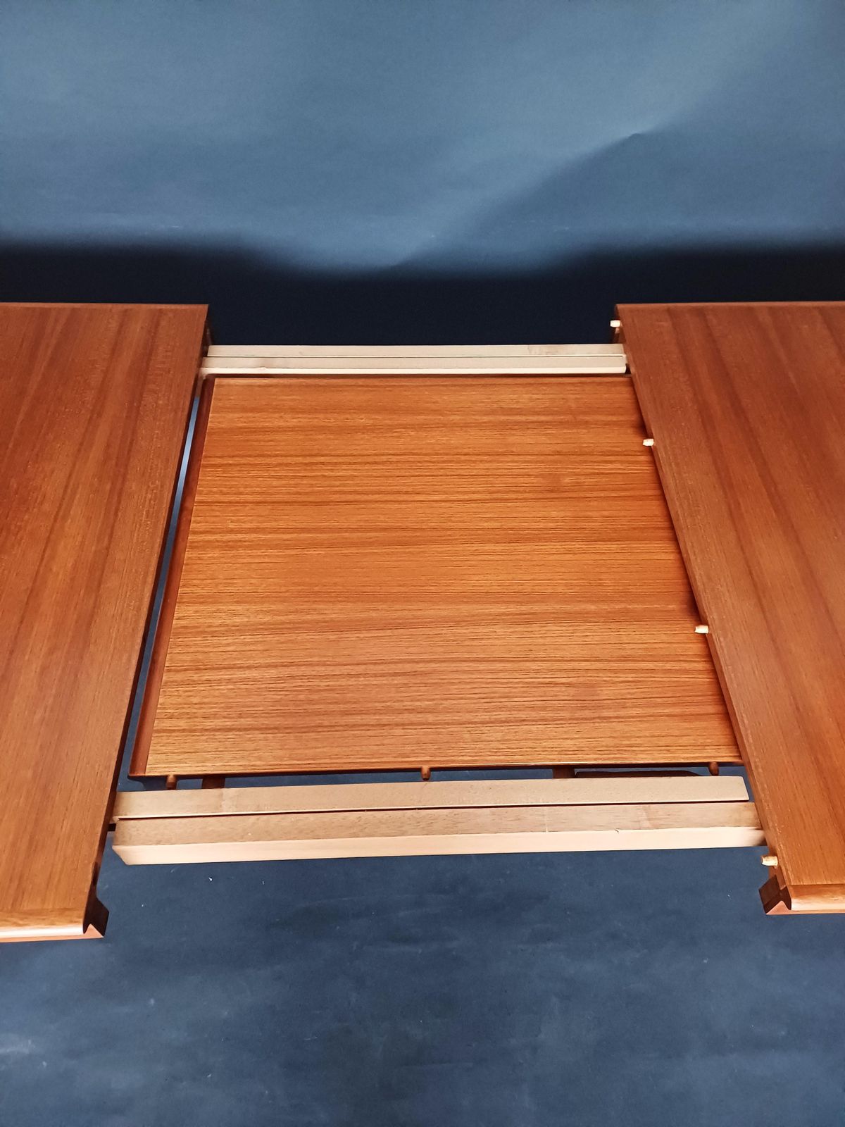 Furniture Mid Century Modern Extendable Teak Dining Table By H.W. Klein For Bramin photo