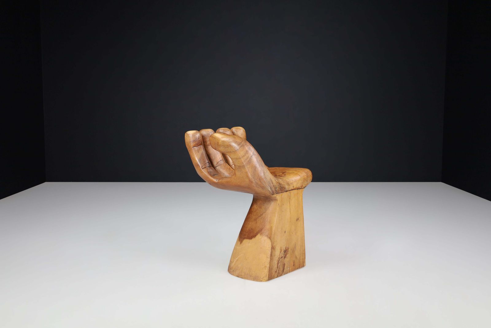Mid Century Modern Sculptural Hand Chair In The Style Of Pedro Friedeberg, 1970s photo for sale