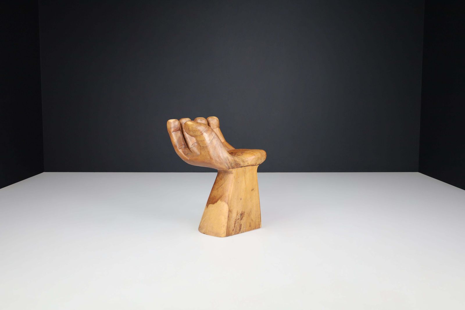 Mid Century Modern Sculptural Hand Chair In The Style Of Pedro Friedeberg, 1970s photo vintage