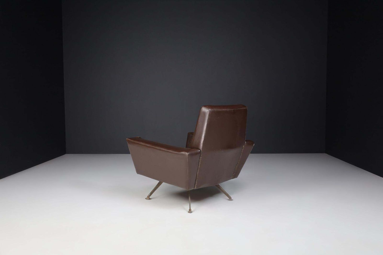 photo for sale Pair Of Armchairs By Studio Tecnico Italy A.P.A. And Designed By Lenzi 1950s