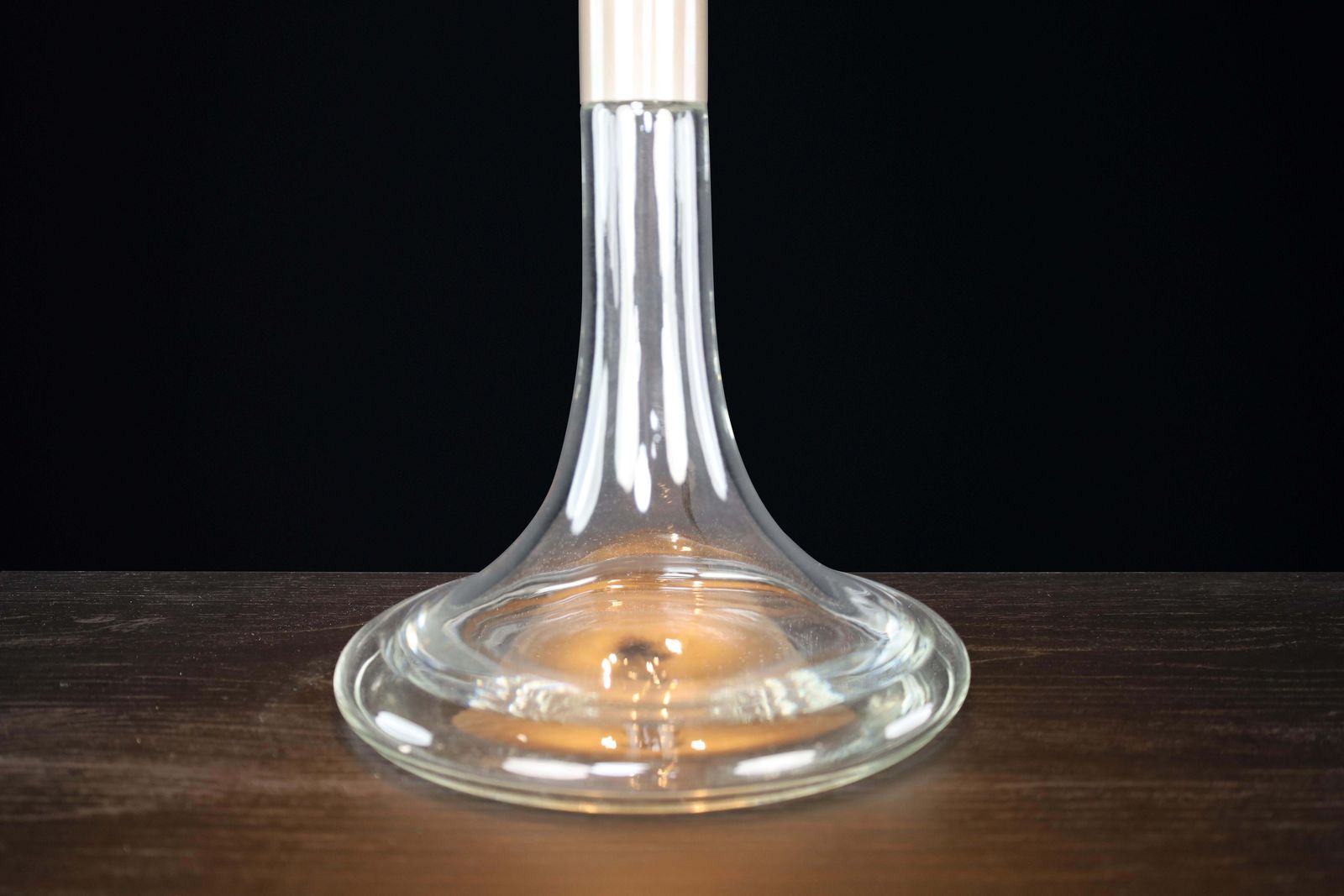 Mid Century Modern Ingo Maurer Table Lamp Glass & Chrome, Design M, Germany 1960 photo 1357.0