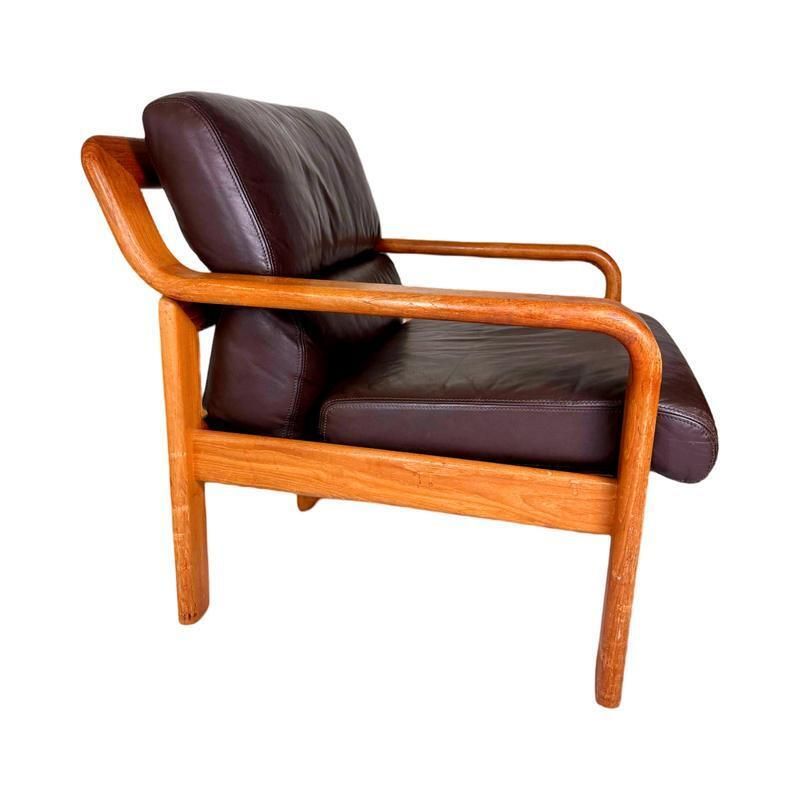 Mid Century Scandinavian Teak 3 Seater Sofa, 2 Seater Sofa And Armchair By L. Olsen & Søn, 1960s, Set Of 3 photo Furniture
