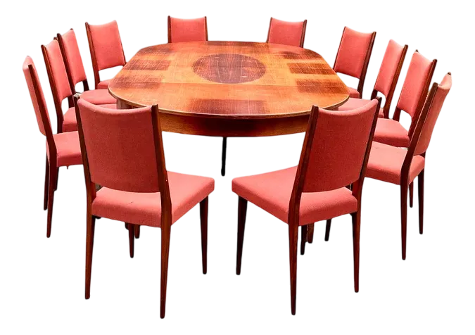 Scandinavian Rosewood Chairs Attributed To Knoll Antimott, 1950s, Set Of 12