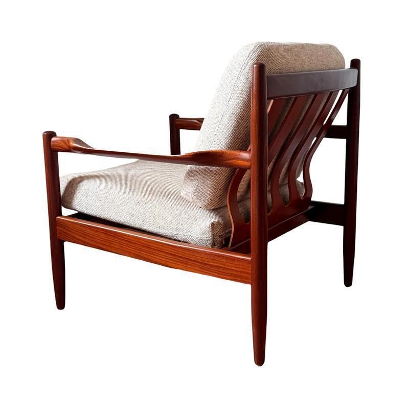 Deense Fauteuils En Bank In Palissander Van Grete Jalk Voor France & Son, Ca. Jaren 1960 – Set Van 3 photo vintage