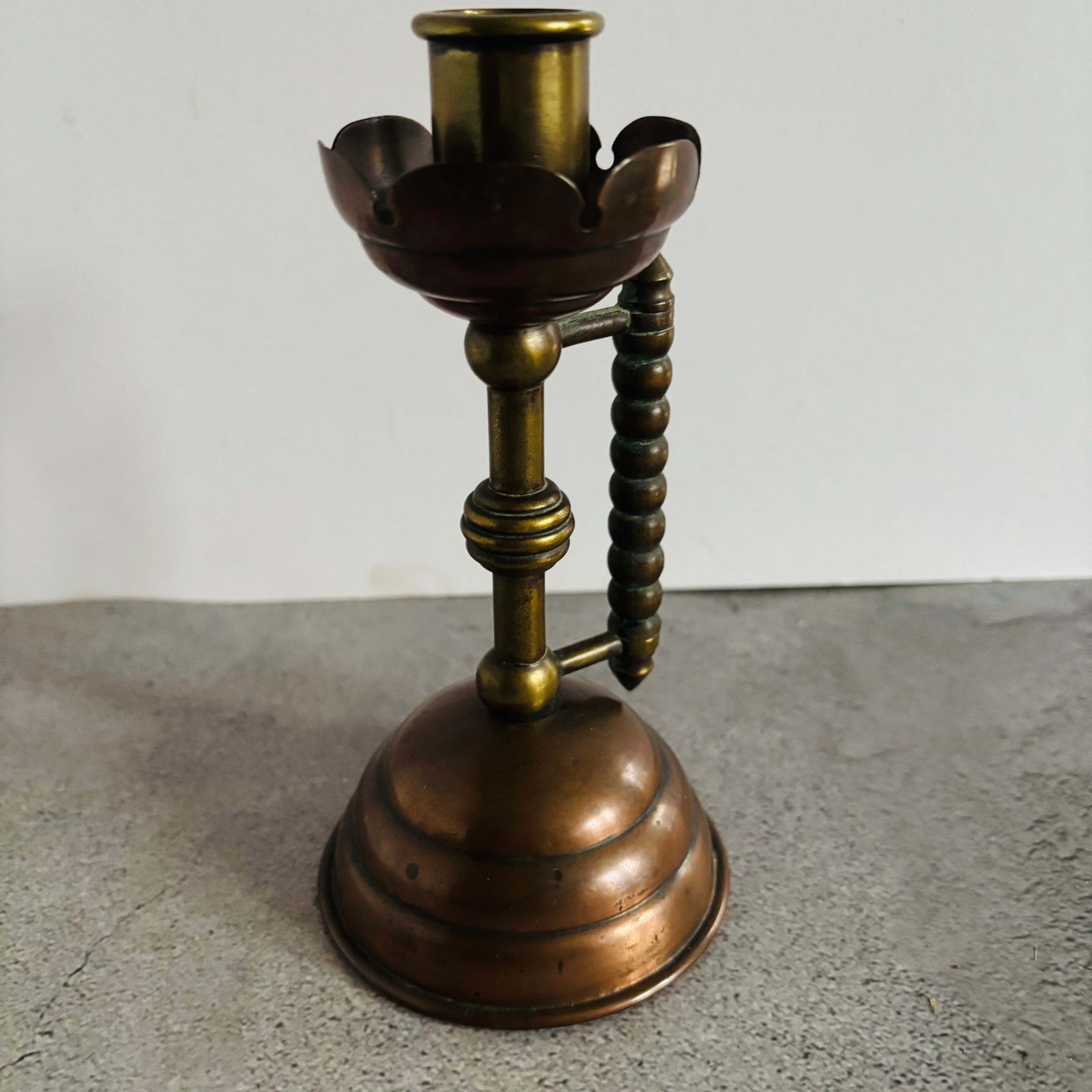 Home Decor Arts & Crafts Copper And Brass Candlestick photo