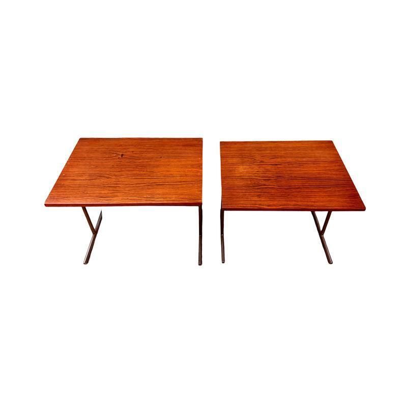 Rosewood Veneer Tables By Rincklake Van Endert, 1960s, Set Of 3 photo furniture
