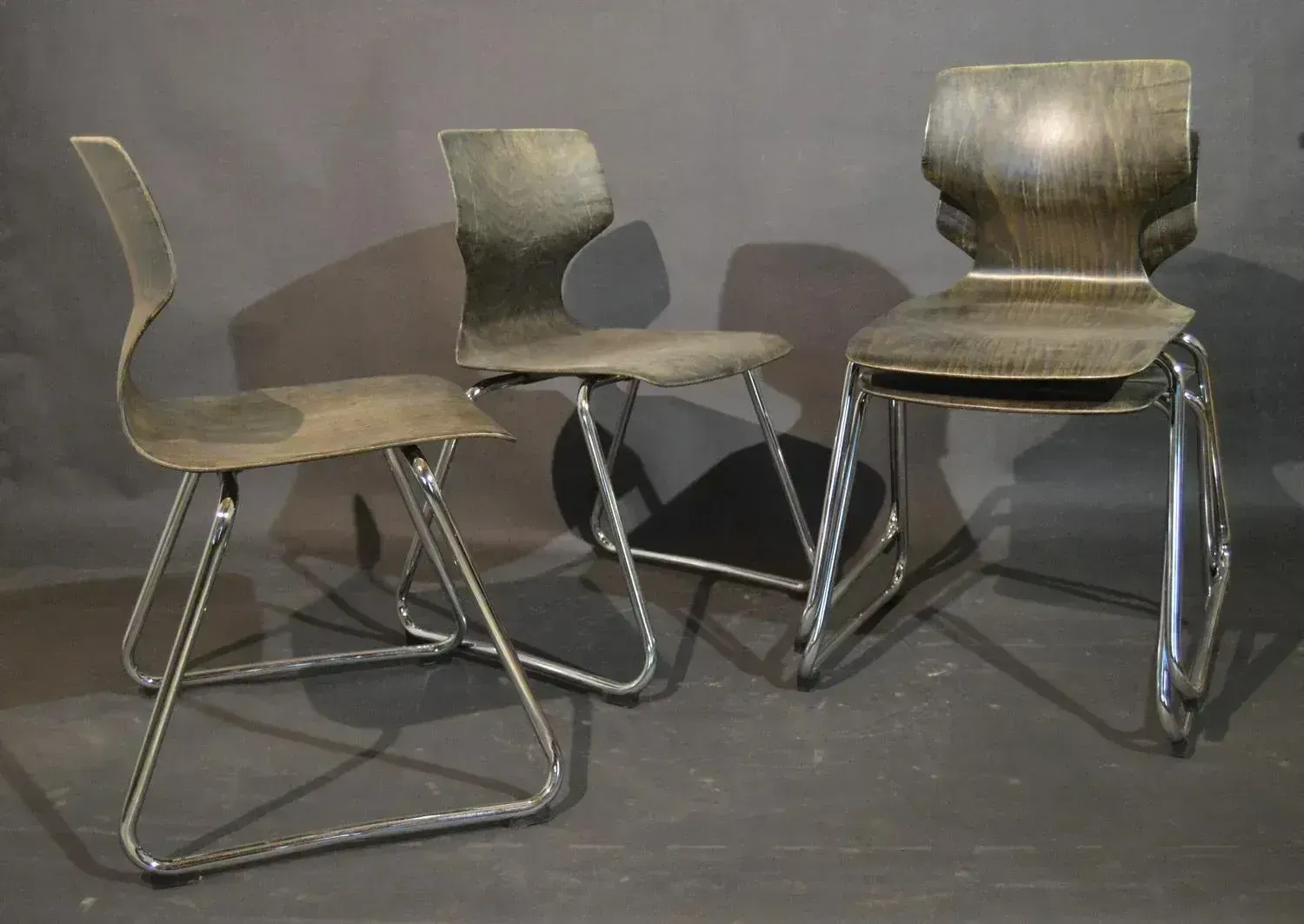 Furniture Dining Chairs By Elmar Flötotto For Pagholz Flötotto, 1970s, Set Of 4 photo