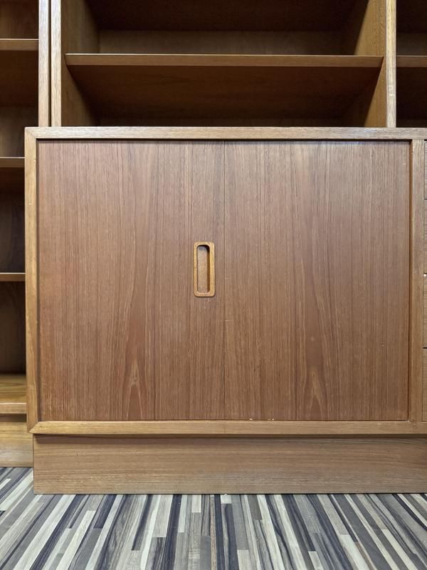 Furniture Modular Shelving System In Teak By Poul Hundevad For Hundevad & Co., 1960s photo