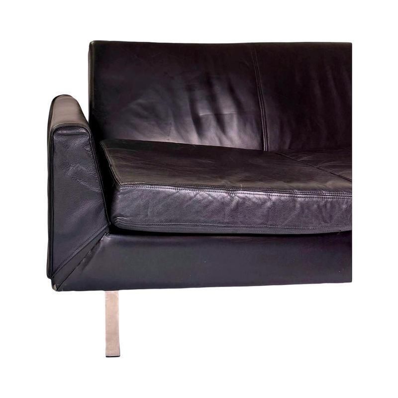 photo furniture Model F410 Lounge Set In Black Leather By Theo Ruth For Artifort, 1950s, Set Of 3
