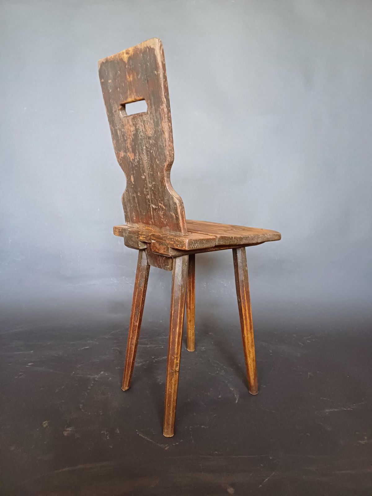 Mid 19th Century Slovenian Alps Farm Chair photo furniture